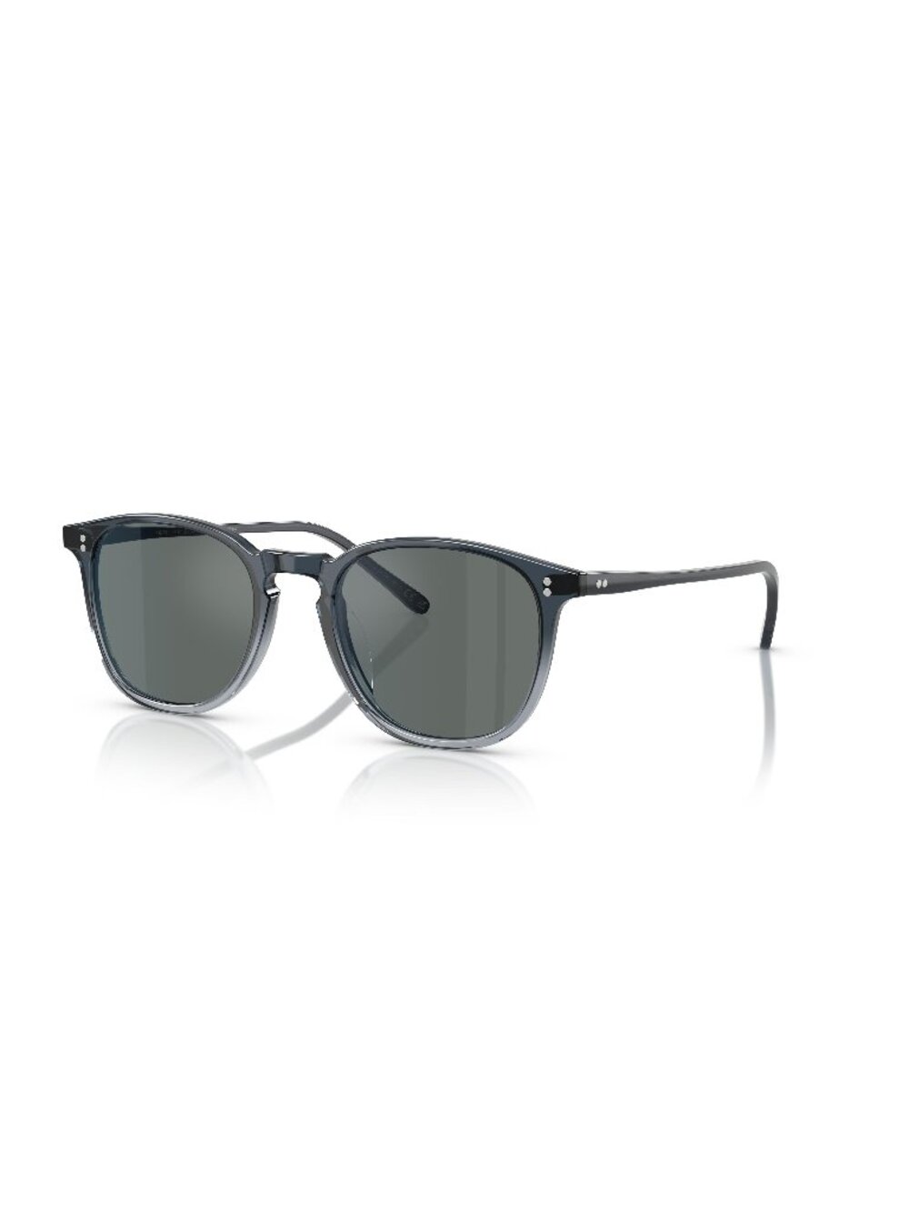 New Oliver Peoples Unisex Sunglasses Multicolor Round Blue Lens Acetate Frame